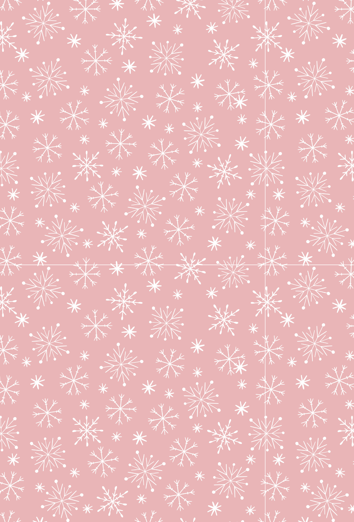 CHRISTMAS PINK SNOWFLAKE TAPE | PAD | PORT COVER