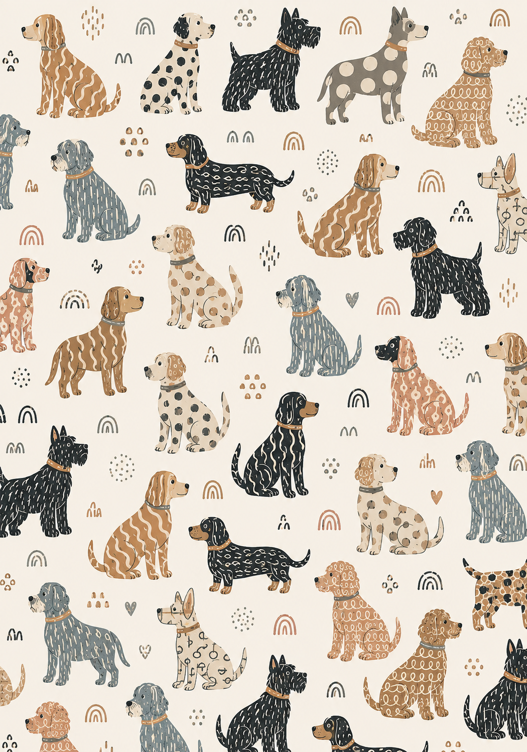 ABSTRACT DOGS TAPE | PAD | PORT COVER