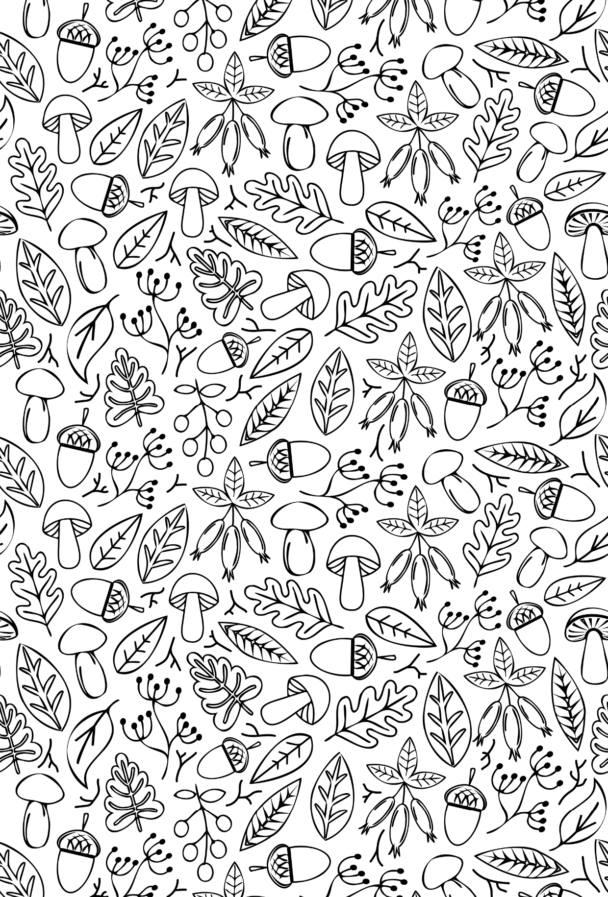 Autumn Black and white Patterns 3 - TILLY'S TUBES