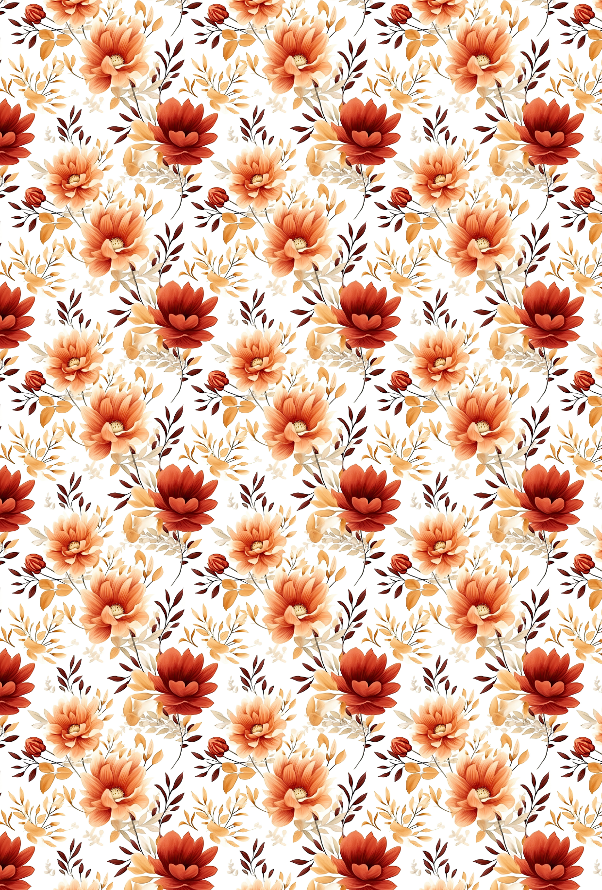 Autumn Flowers Tape - TILLY'S TUBES