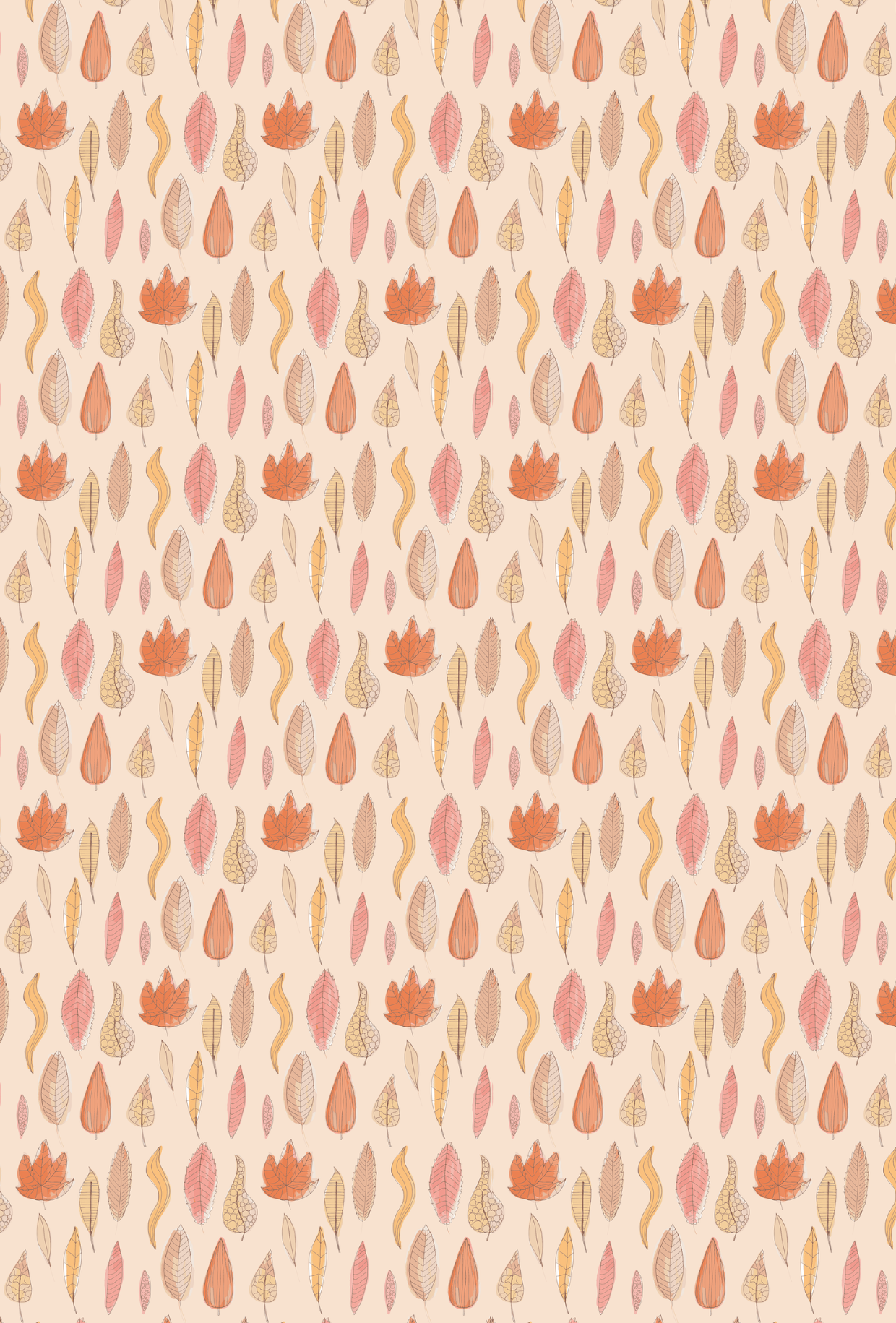 Autumn Leaves Peach - TILLY'S TUBES