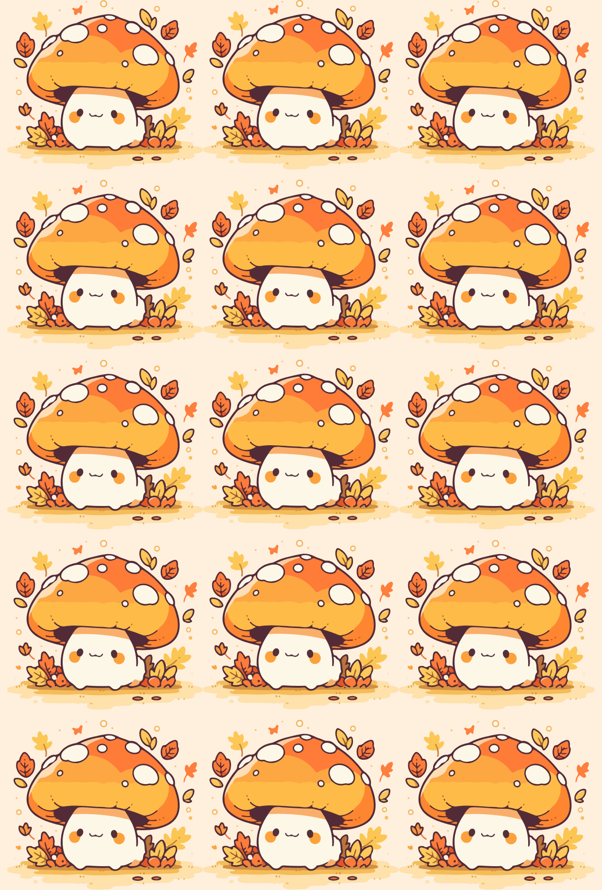 Autumn Mushroom Tape - TILLY'S TUBES