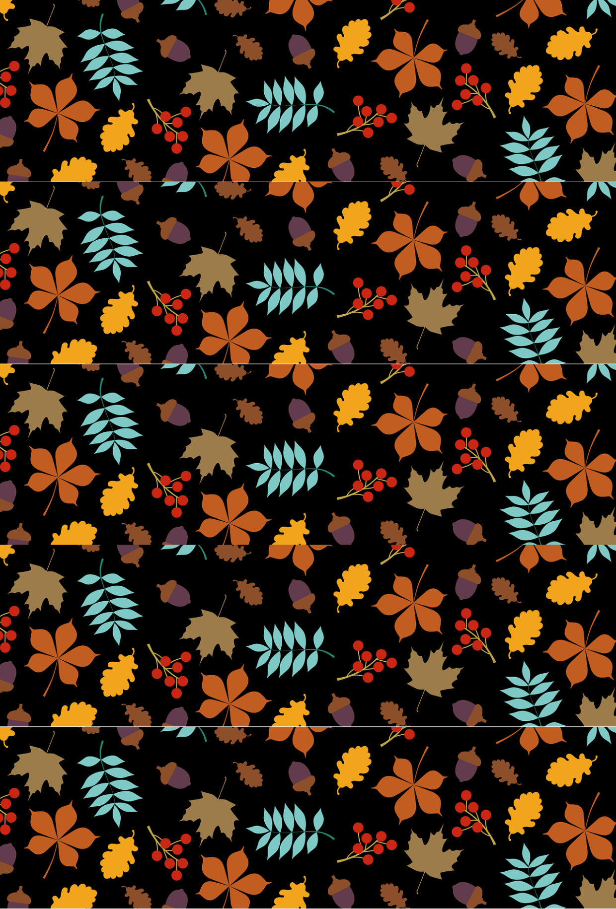 Autumn Pattern Dark Tape - TILLY'S TUBES
