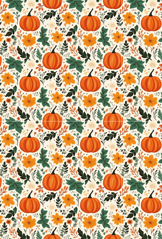 Autumn Pumpkins and Leaves - TILLY'S TUBES