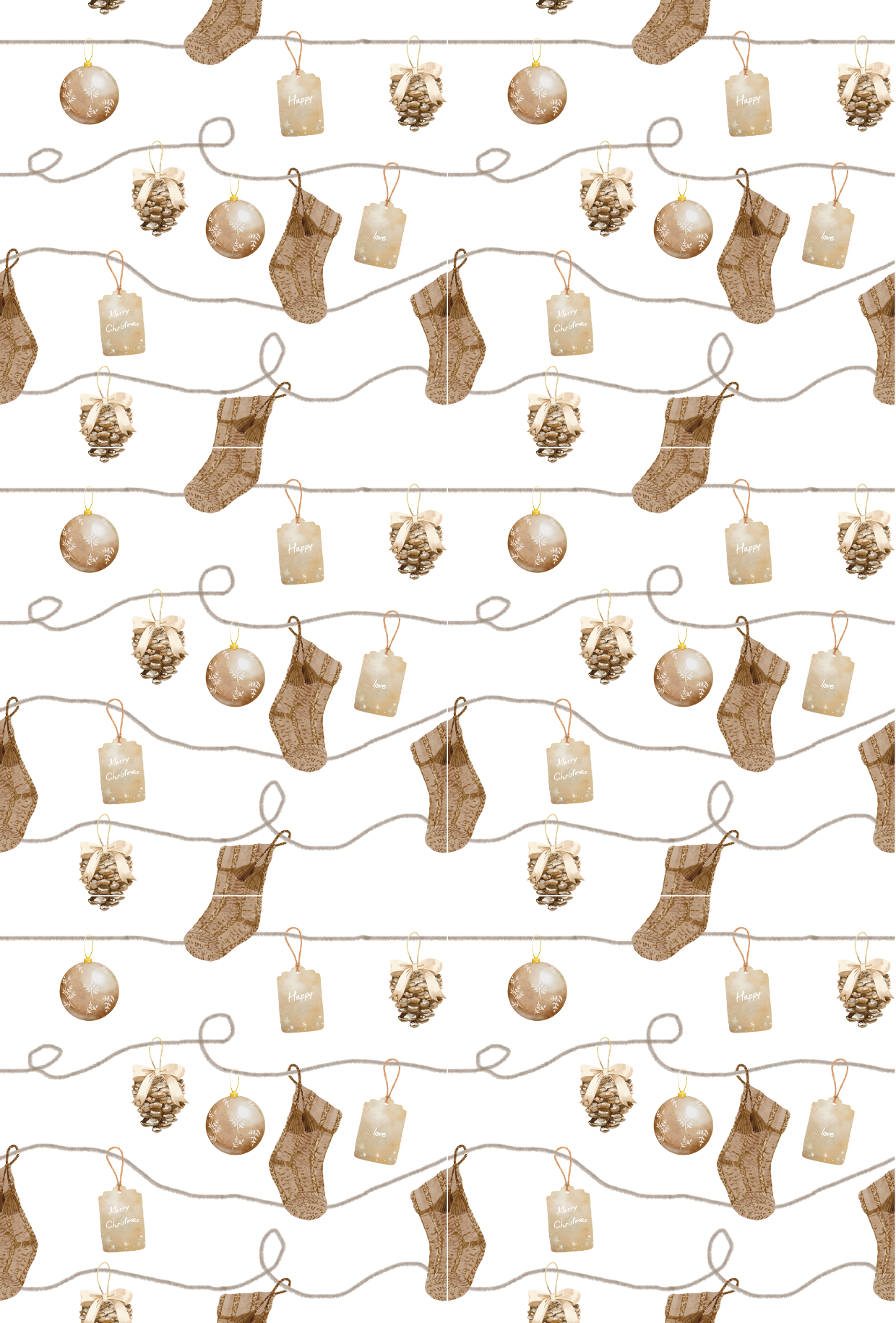 Christmas Brown String - TILLY'S TUBES