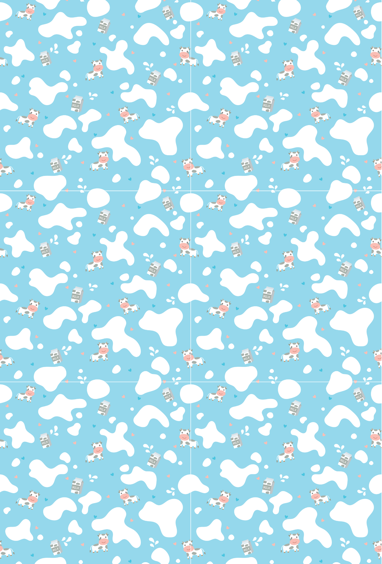 Cow Pattern and Milk Cartons - TILLY'S TUBES