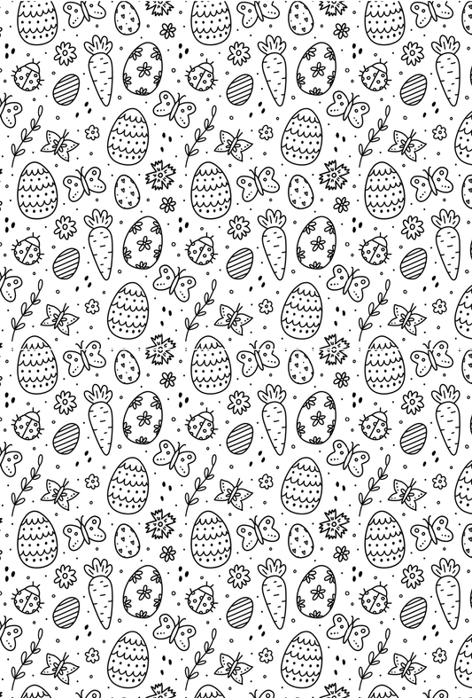 Easter Black and White Doodle Eggs 2 - TILLY'S TUBES