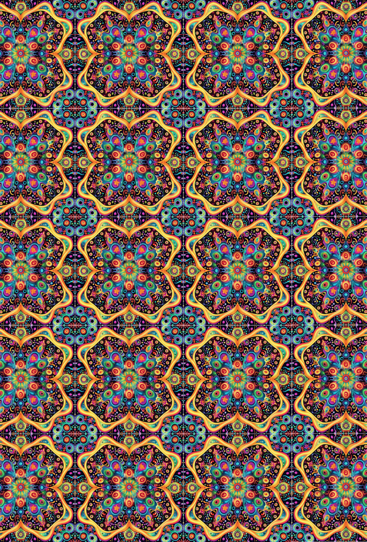 Geometric Peacock Pattern- TILLY'S TUBES