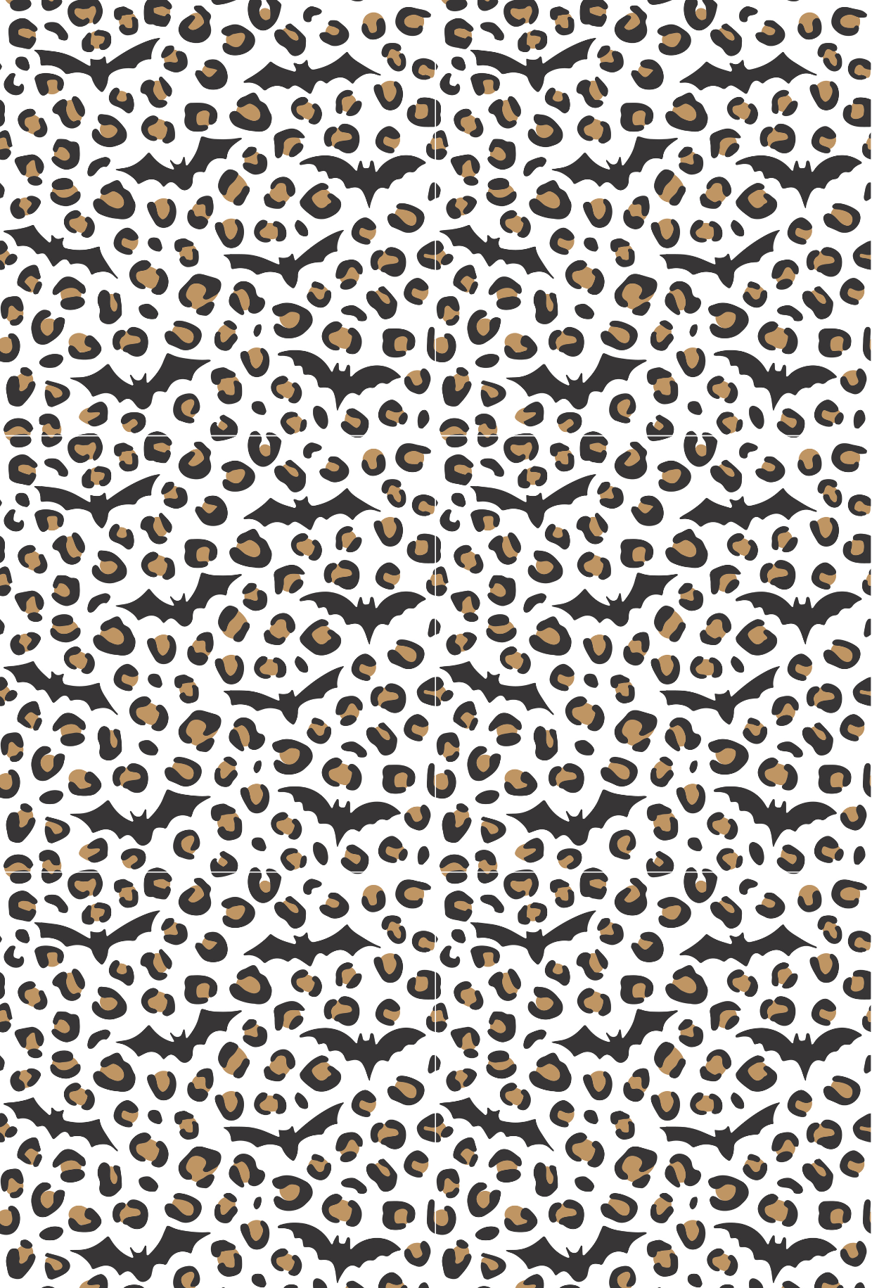 Halloween Leopard Print with Bats - TILLY'S TUBES