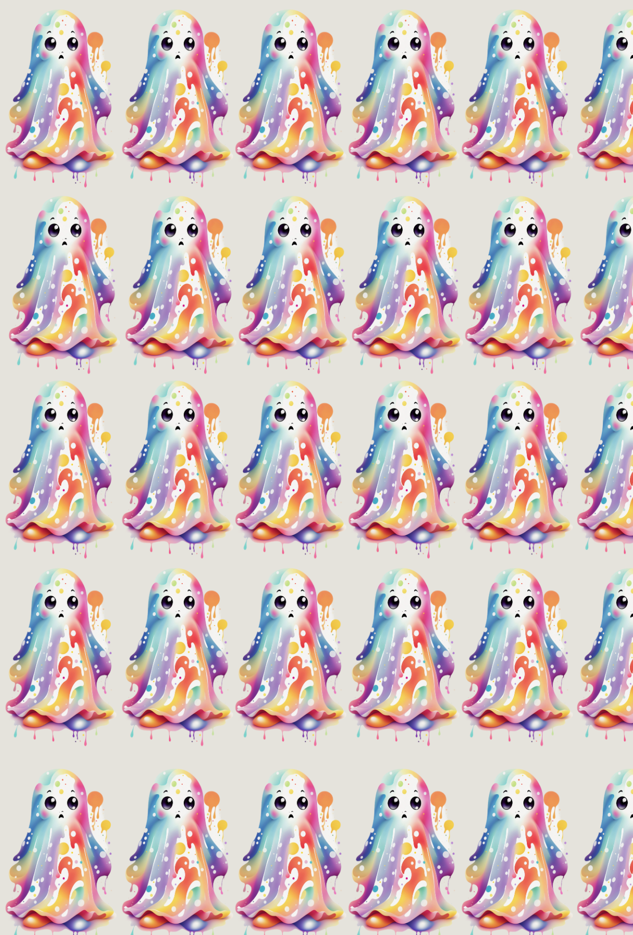 Halloween Multi Coloured Ghost Tape - TILLY'S TUBES
