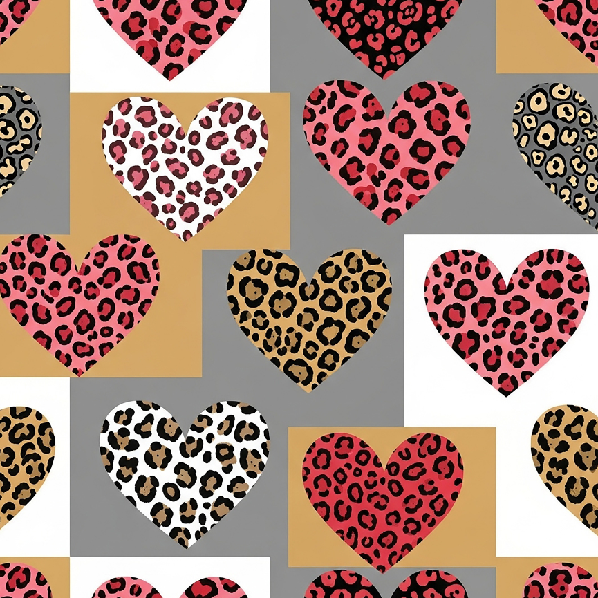Leopard Print Hearts - TILLY'S TUBES