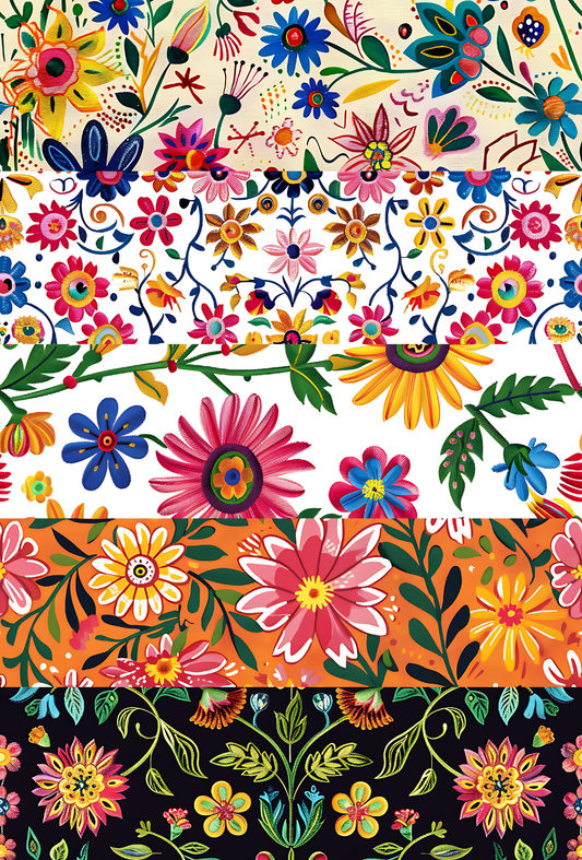 Mexican Floral Mixed Tape 2 - TILLY'S TUBES