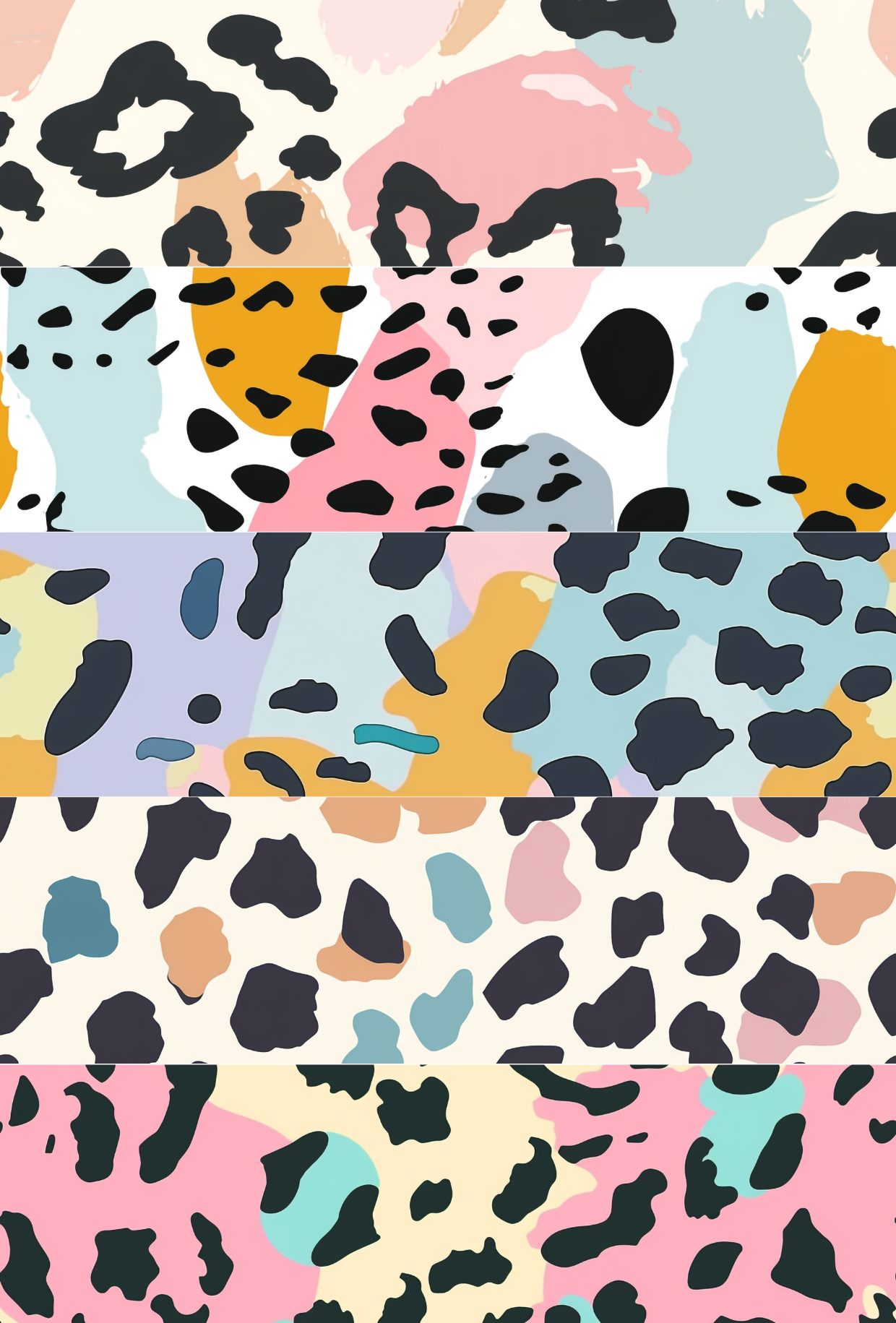 Pastel Leopard Print Mix Tape 3 - TILLY'S TUBES
