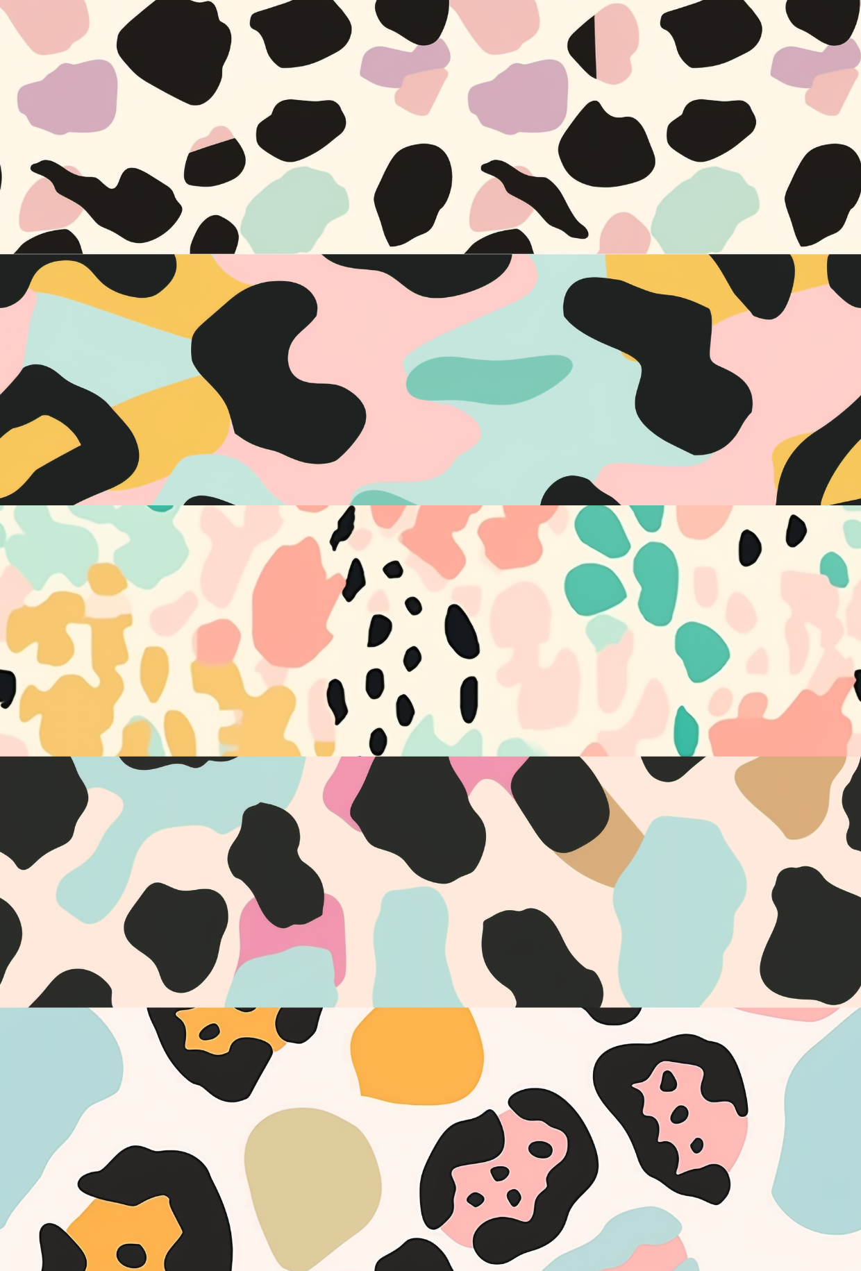 Pastel Leopard Print Mix Tape 4 - TILLY'S TUBES