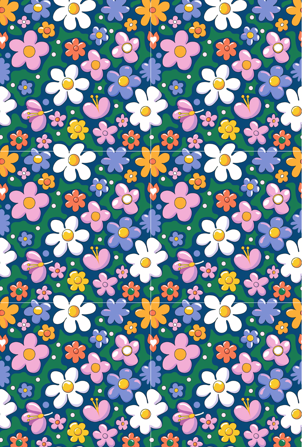 Pastel Retro Flowers - TILLY'S TUBES