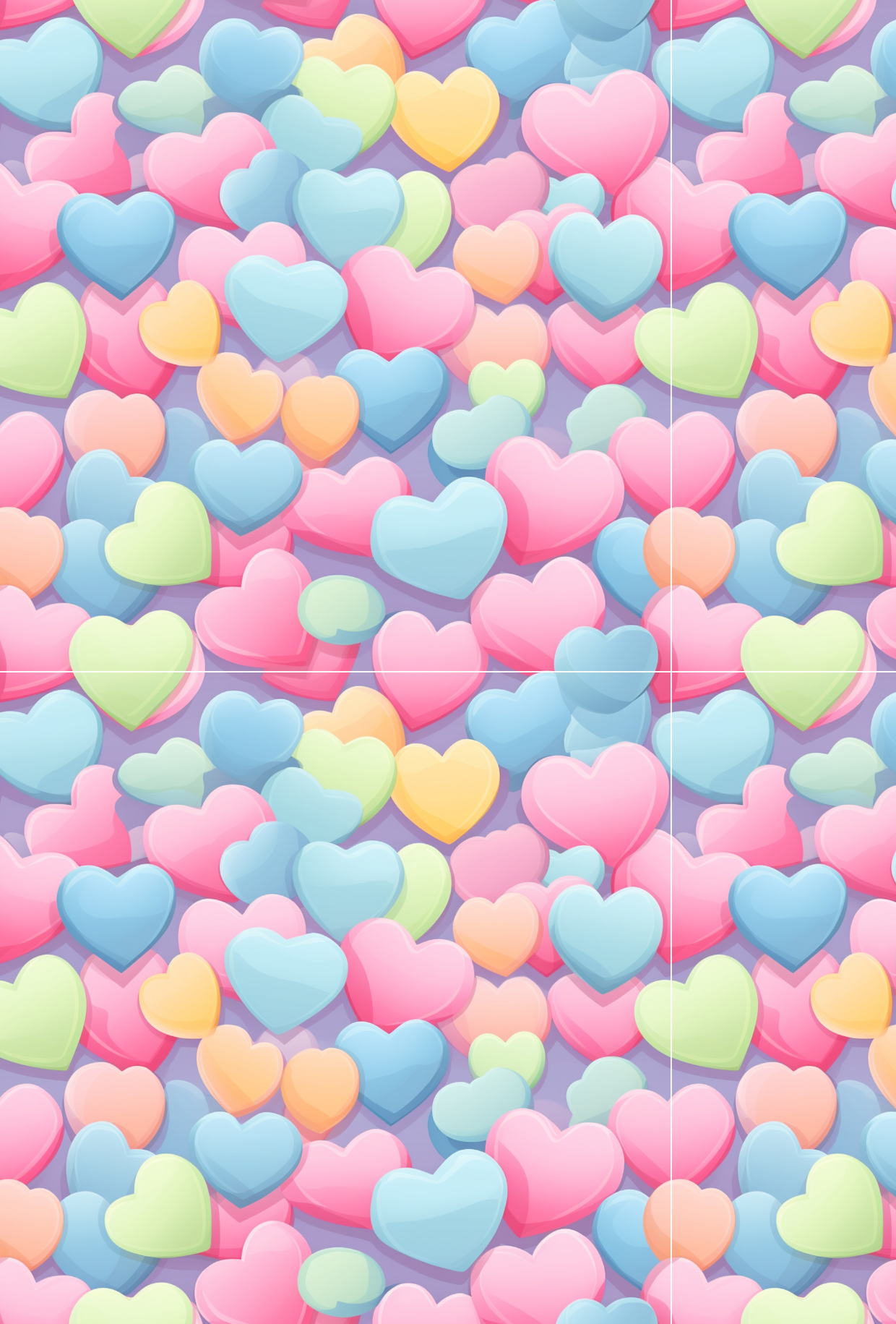 Valentines Pastel Hearts - TILLY'S TUBES
