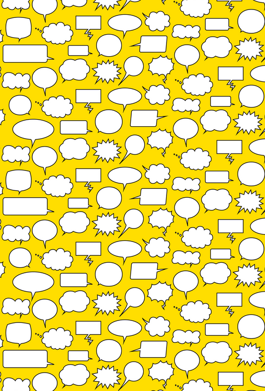 Yellow Comic Speech Bubbles - TILLY'S TUBES