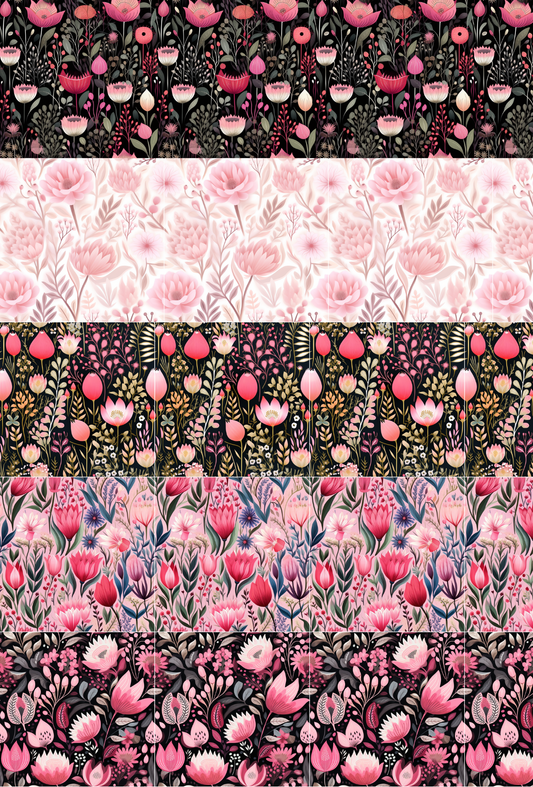 Pink Floral Tape - TILLY'S TUBES
