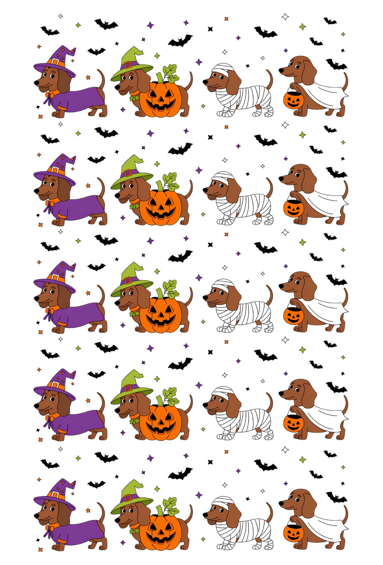 HALLOWEEN DACHSHUNDS TAPE | PAD | PORT COVER