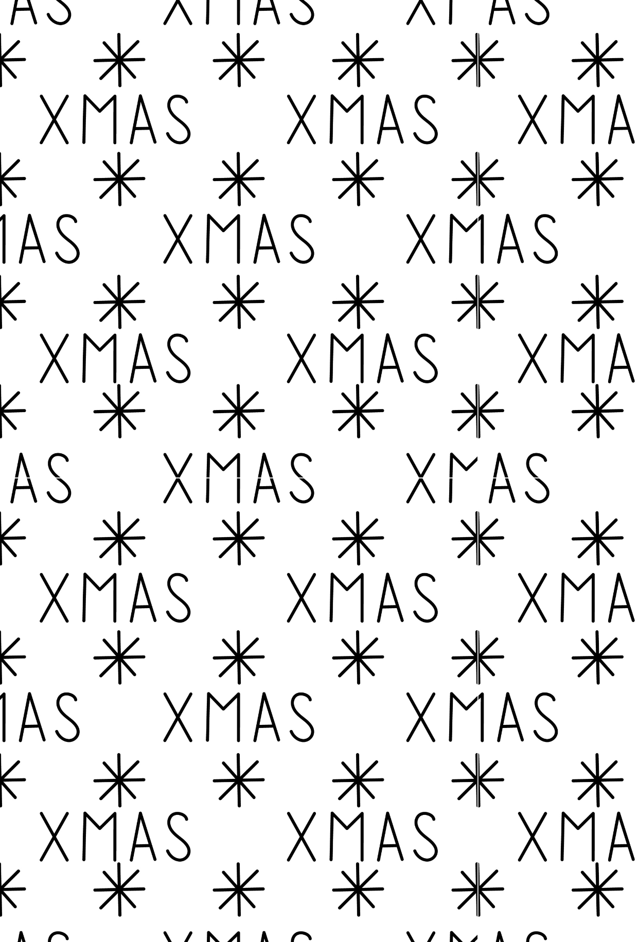 CHRISTMAS BLACK and WHITE TAPE | PAD | PORT COVER