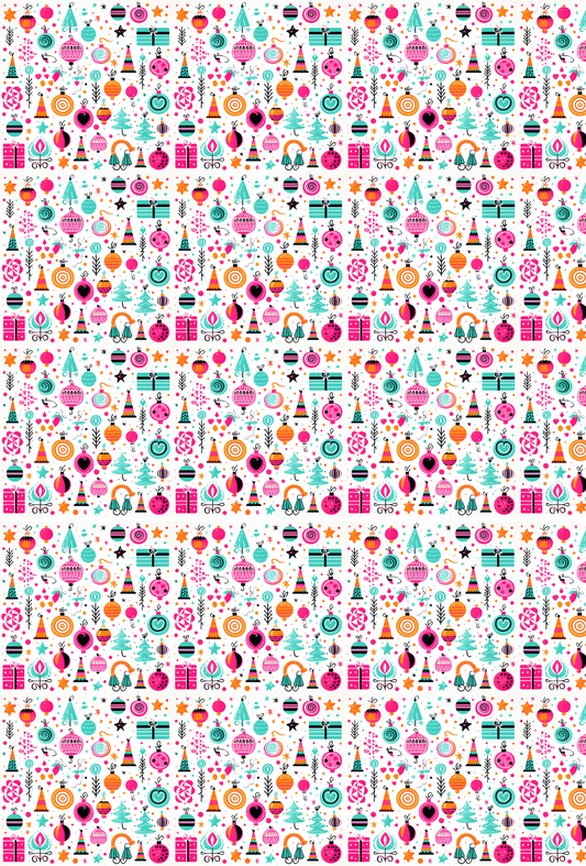 CHRISTMAS BRIGHT MIX TAPE PAD - TILLY'S TUBES