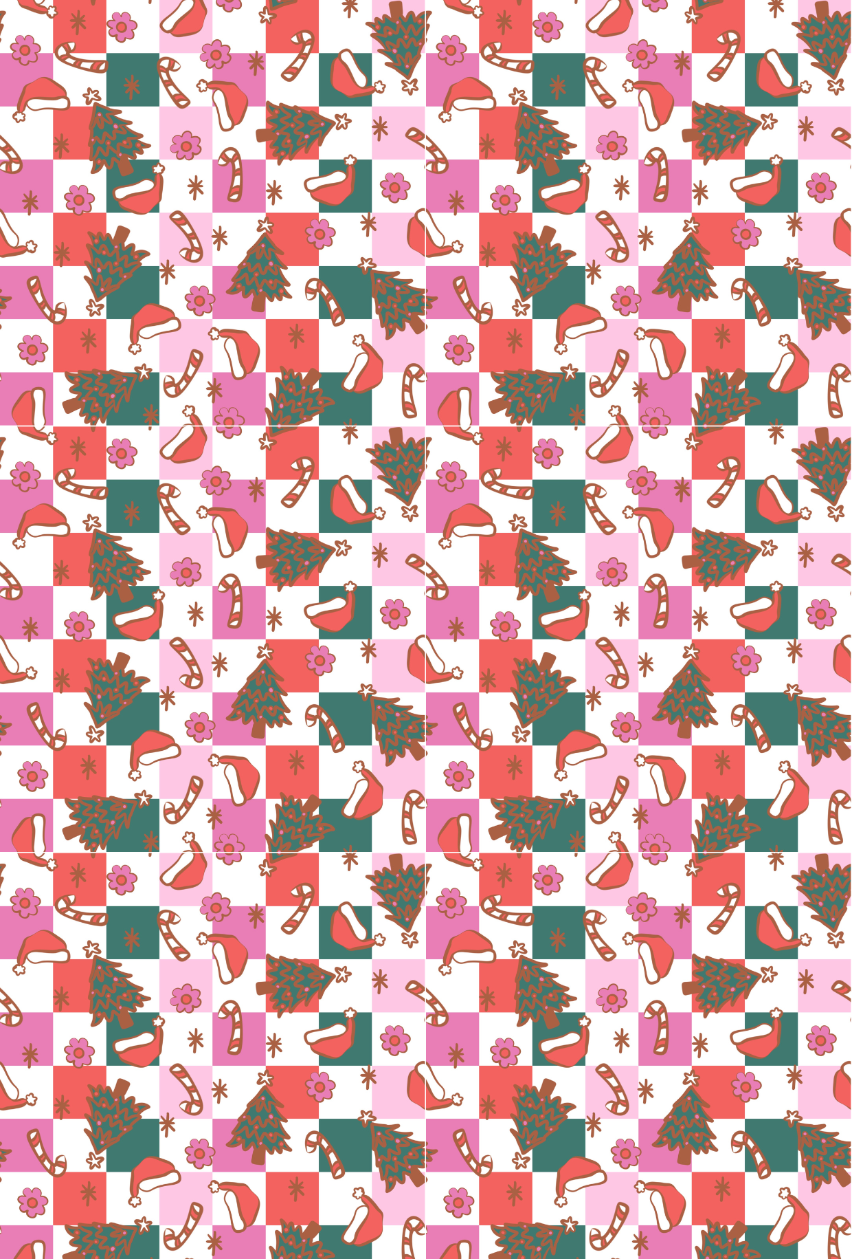 CHRISTMAS CHECKERED TAPE PAD - TILLY'S TUBES