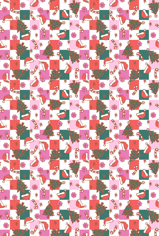 CHRISTMAS CHECKERED TAPE PAD - TILLY'S TUBES