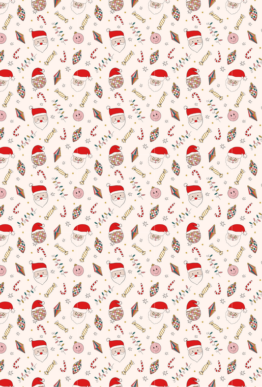 CHRISTMAS DISCO SANTA TAPE PAD - TILLY'S TUBES
