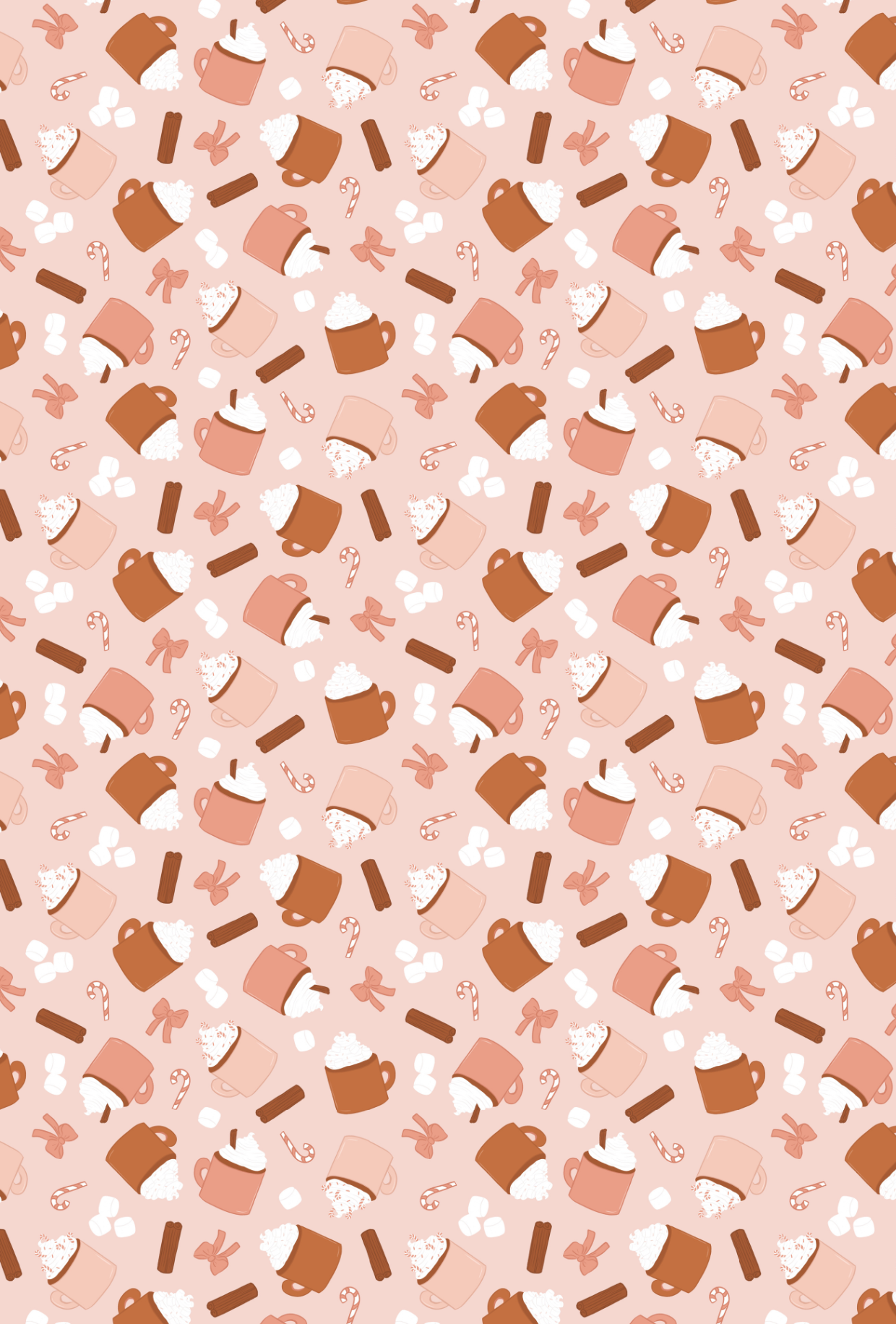 CHRISTMAS PINK HOT CHOCOLATE TAPE PAD - TILLY'S TUBES