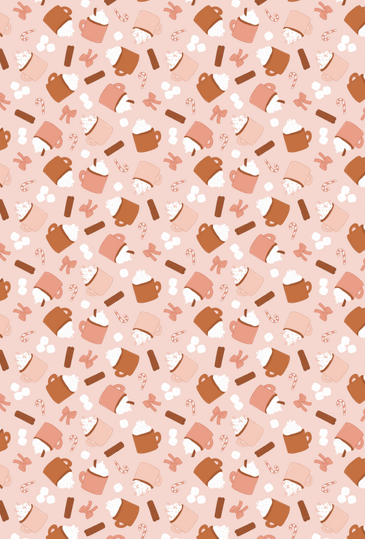 CHRISTMAS PINK HOT CHOCOLATE TAPE PAD - TILLY'S TUBES