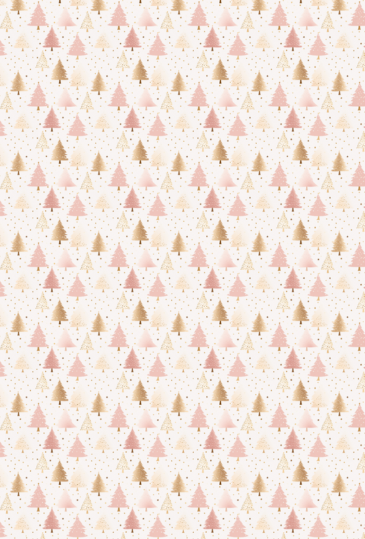 CHRISTMAS PINK TREE TAPE PAD - TILLY'S TUBES