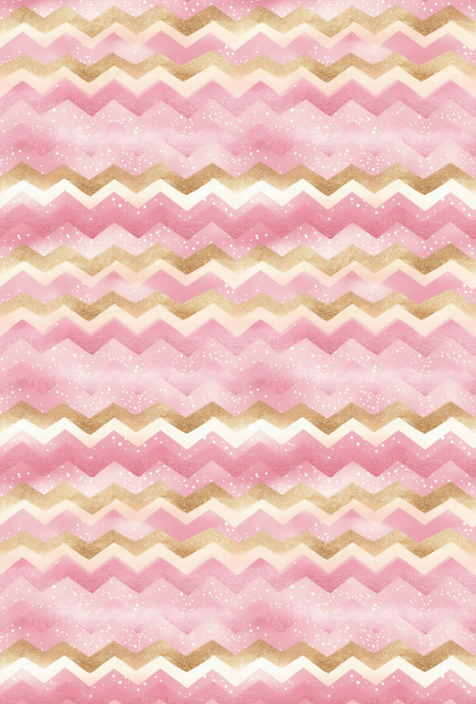 CHRISTMAS PINK and GOLD TAPE PAD - TILLY'S TUBES