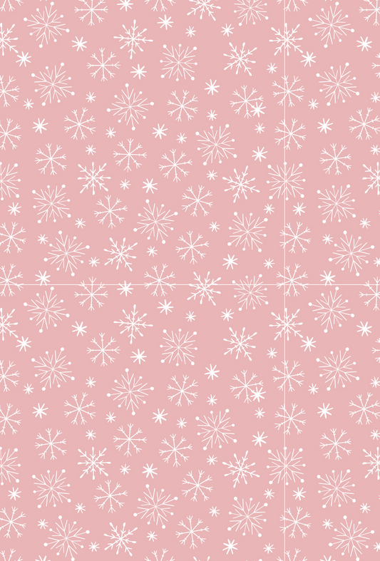 CHRISTMAS PINK SNOWFLAKE TAPE | PAD | PORT COVER