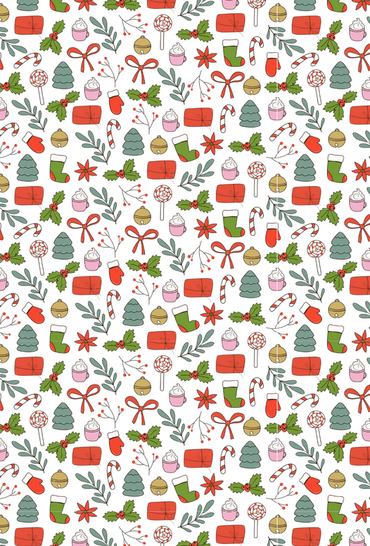 Christmas Pattern Tape Pad - TILLY'S TUBES