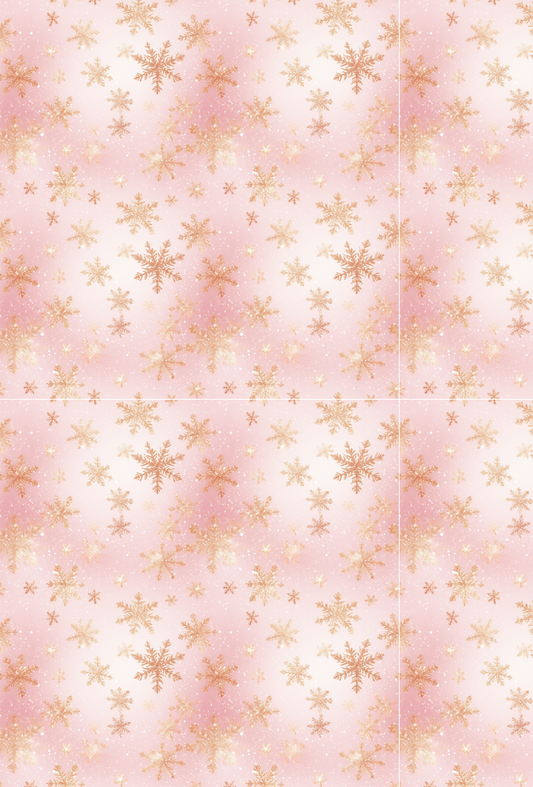Christmas Pink Snowflake Tape Pad - TILLY'S TUBES