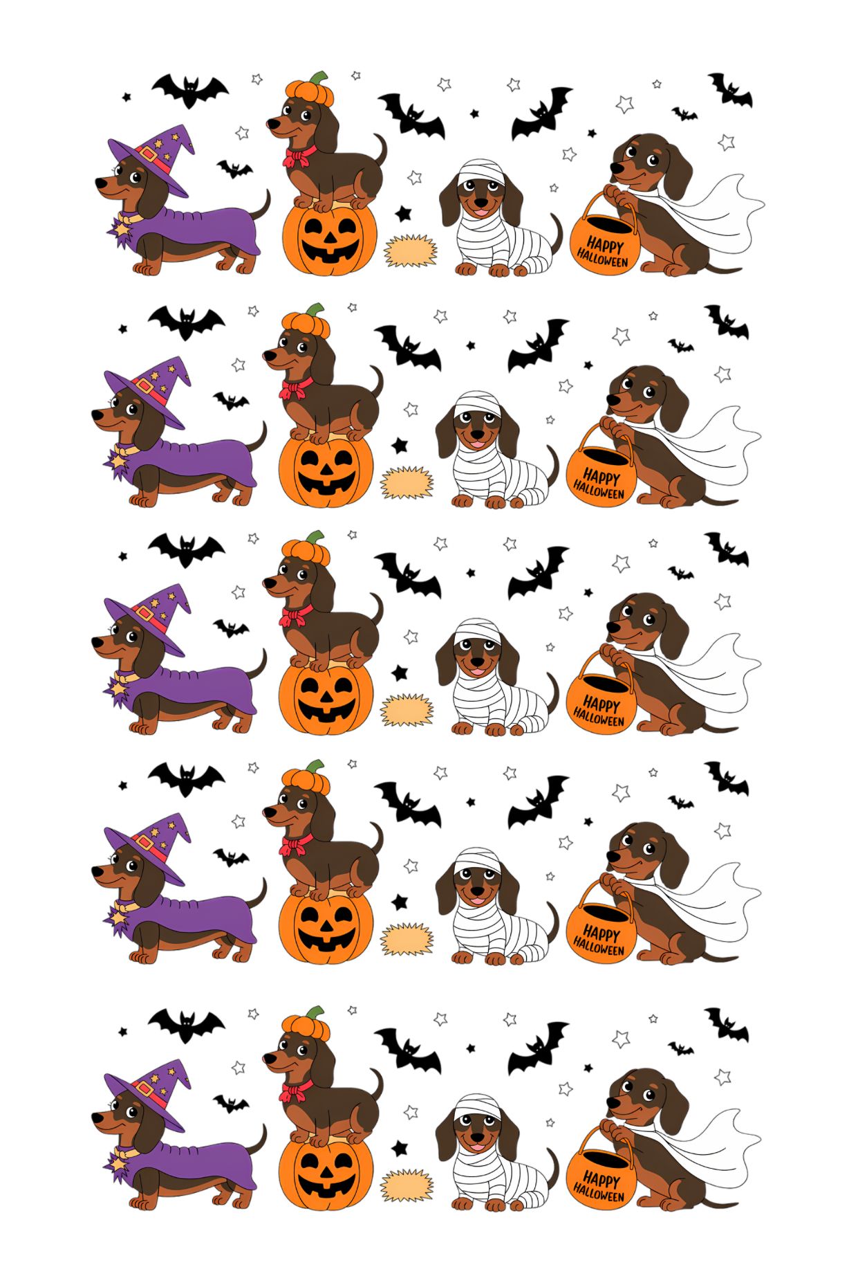 HALLOWEEN DACHSHUNDS TAPE | PAD | PORT COVER