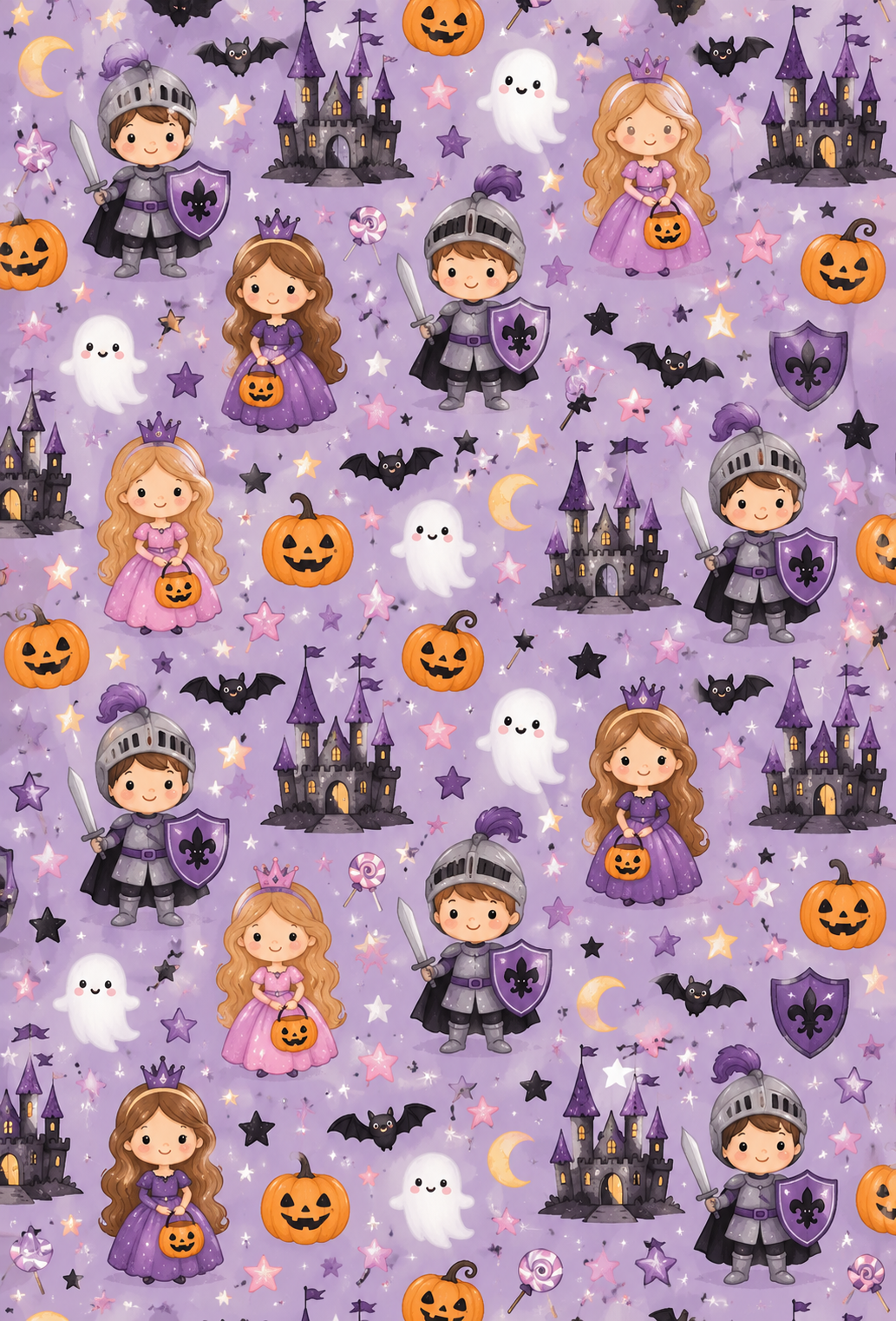 HALLOWEEN PRINCESSES AND KNIGHTS TAPE | PAD | PORT COVER