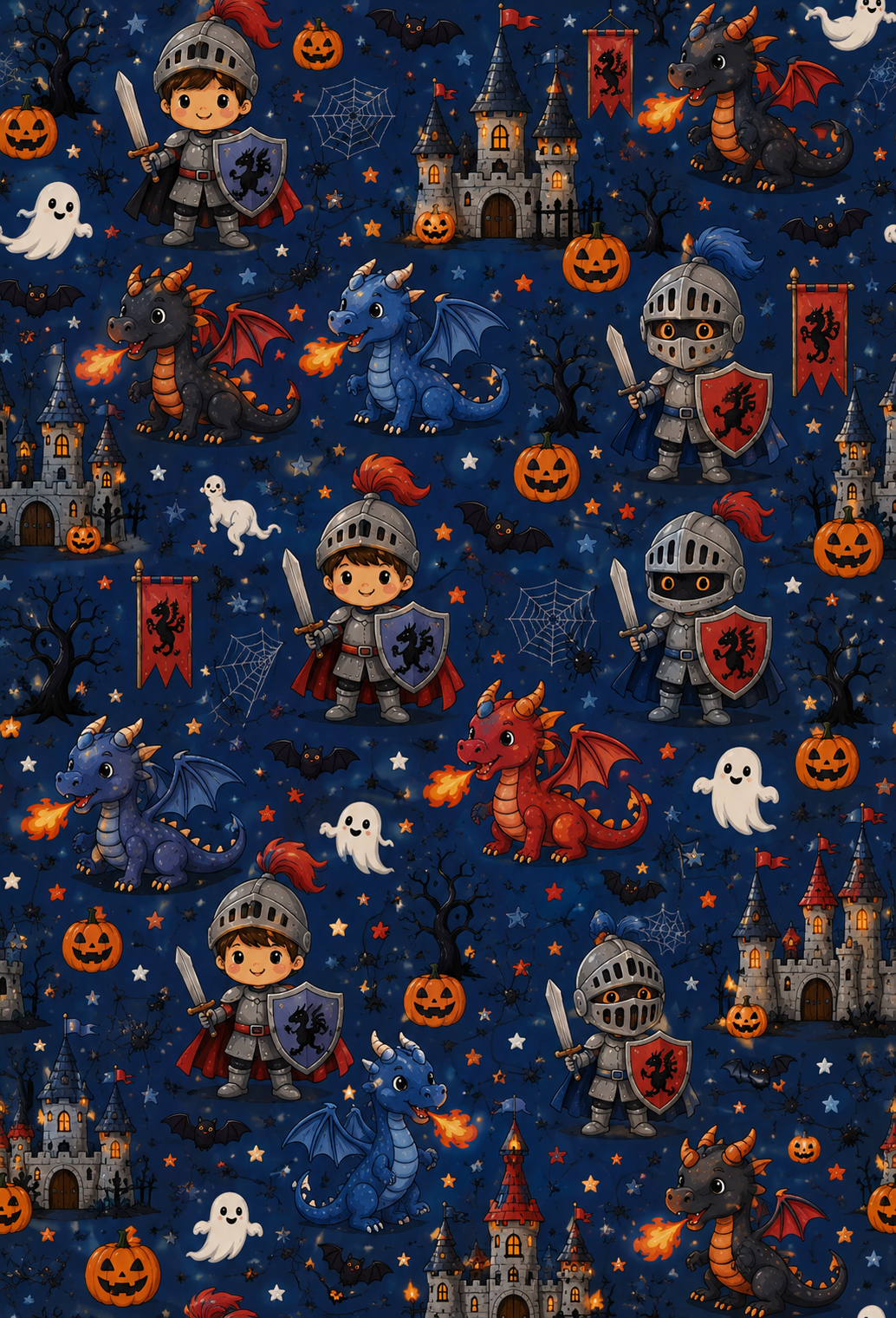 HALLOWEEN PRINCESSES AND KNIGHTS TAPE | PAD | PORT COVER
