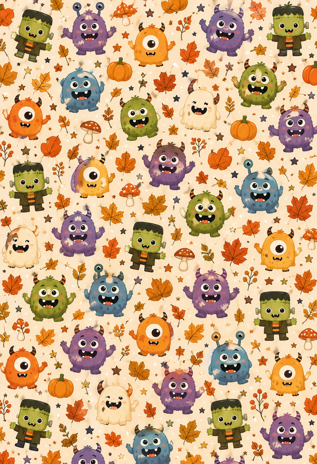 AUTUMN MONSTERS TAPE | PAD | PORT COVER