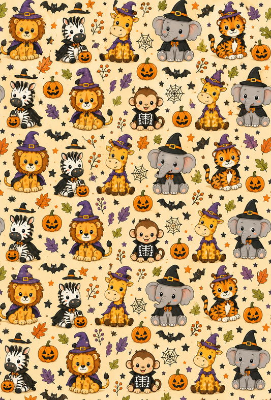 HALLOWEEN SAFARI ANIMALS TAPE | PAD | PORT COVER