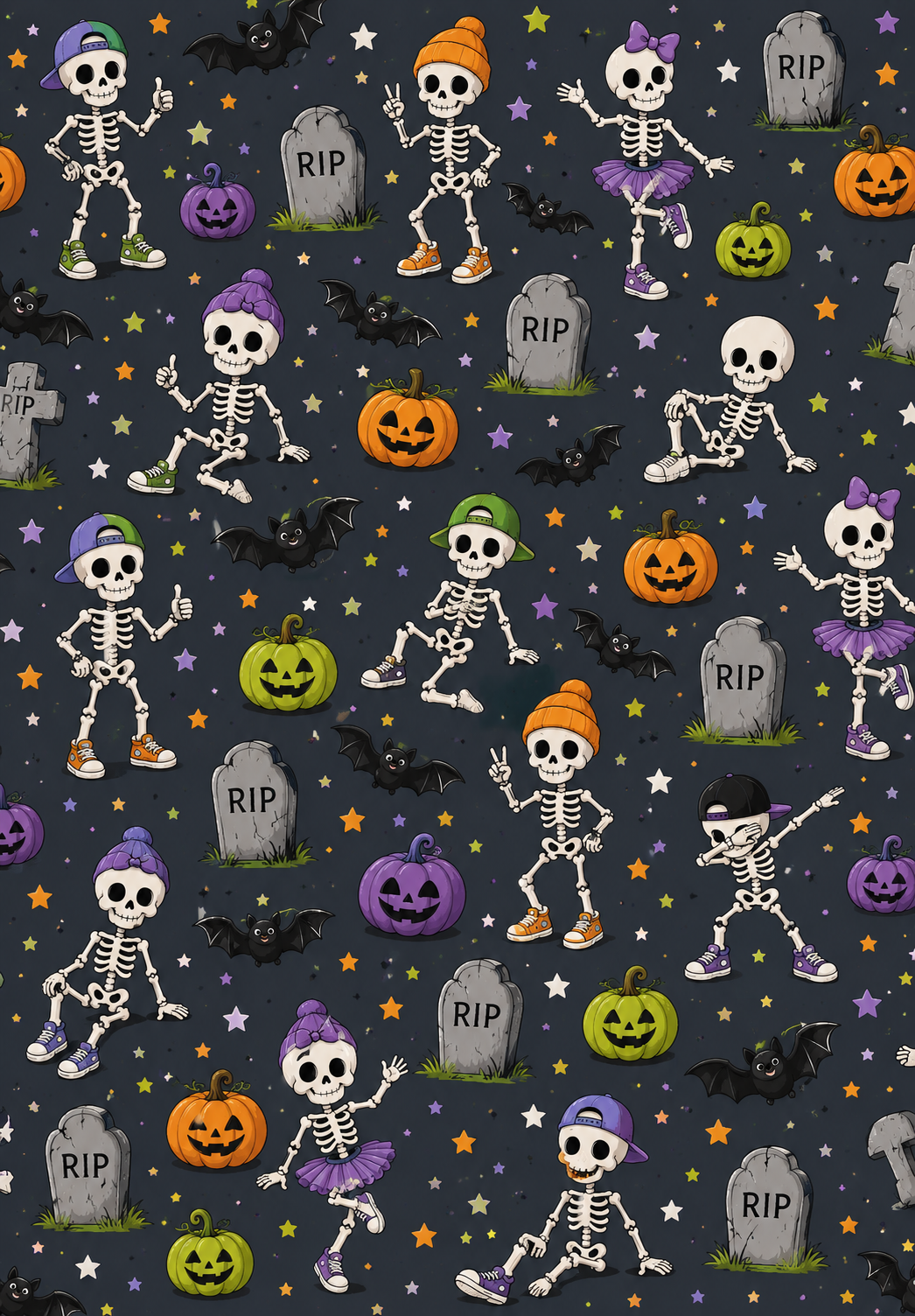 HALLOWEEN SKELETONS AND TOMBSTONES TAPE | PAD | PORT COVER