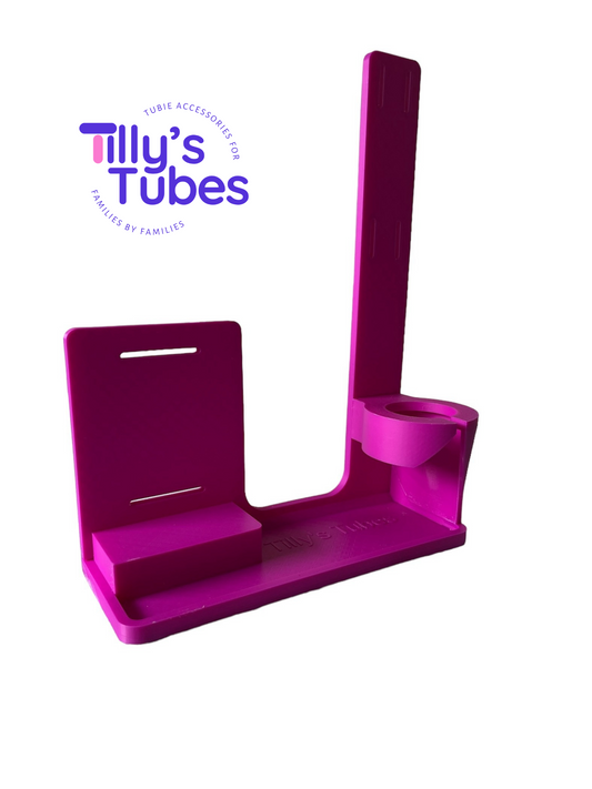 TILLY'S TUBES - Large Feeding Pump Backpack Stand - Amika - Pink