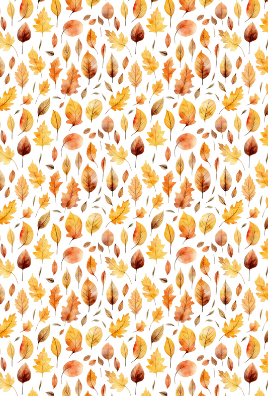 Autumn Leaves Brown Tape - TILLY'S TUBES