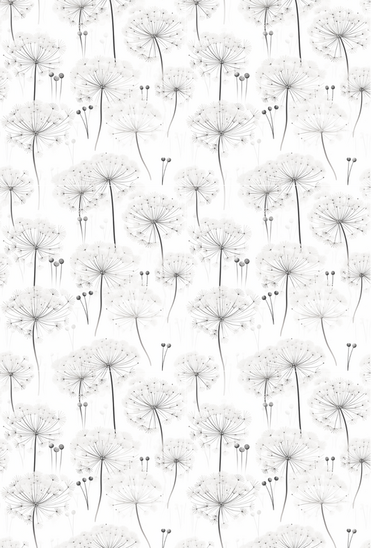 Black and White Dandelion - TILLY'S TUBES