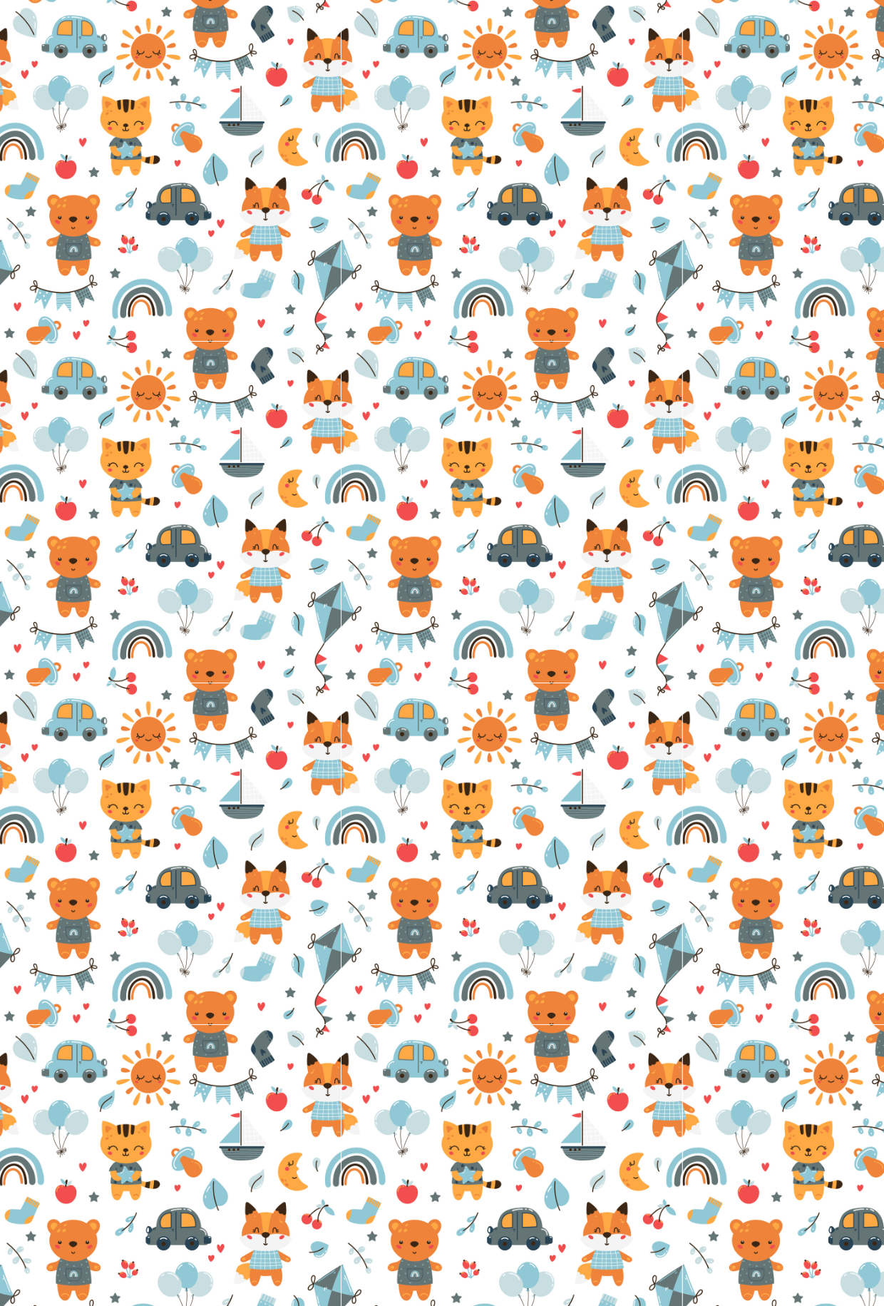 Cars and Animal Pattern Tape - TILLY'S TUBES