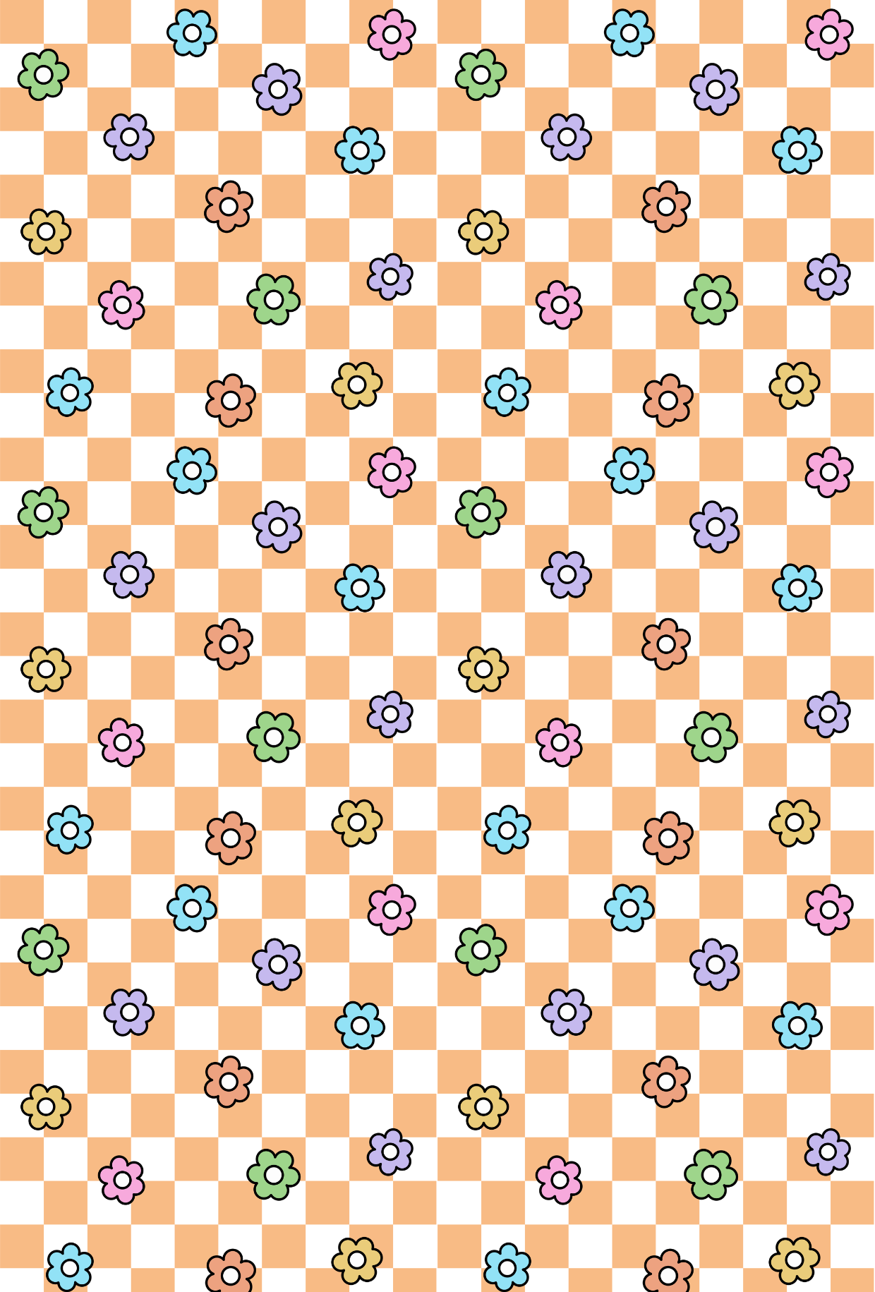 Checked With Flowers 3 - TILLY'S TUBES