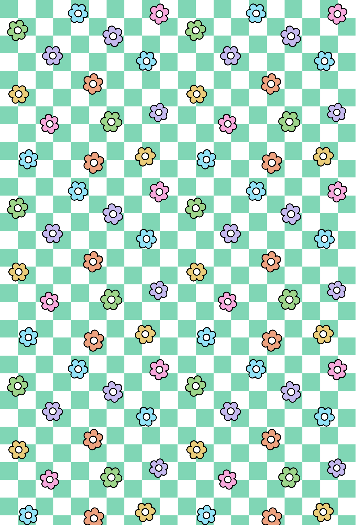 Checked With Flowers 4 - TILLY'S TUBES