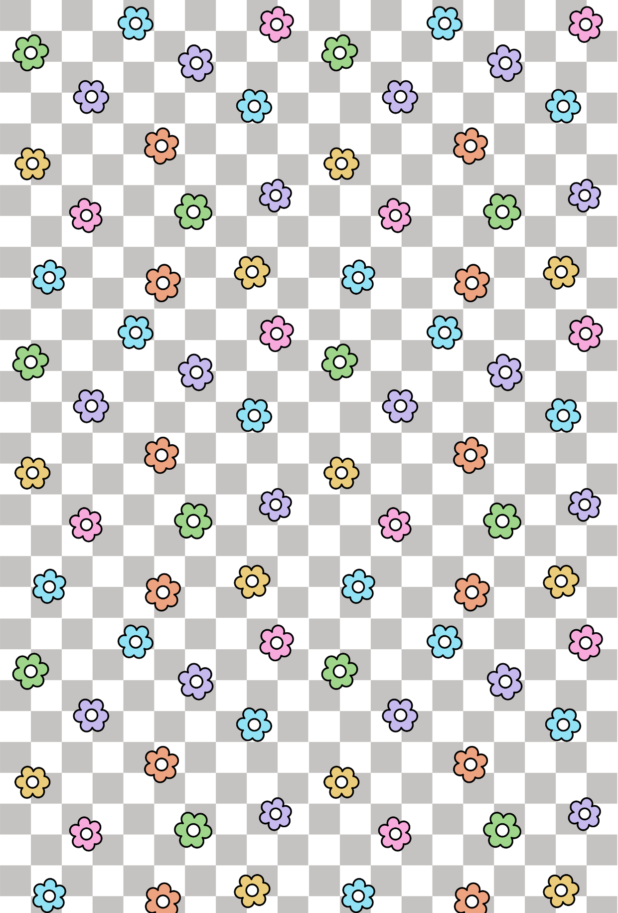 Checked With Flowers 5 - TILLY'S TUBES