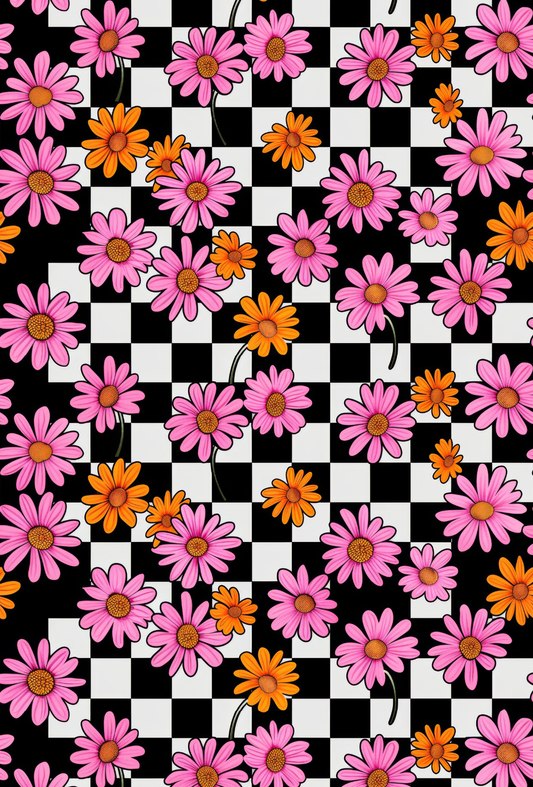Checked With Large Flowers - TILLY'S TUBES
