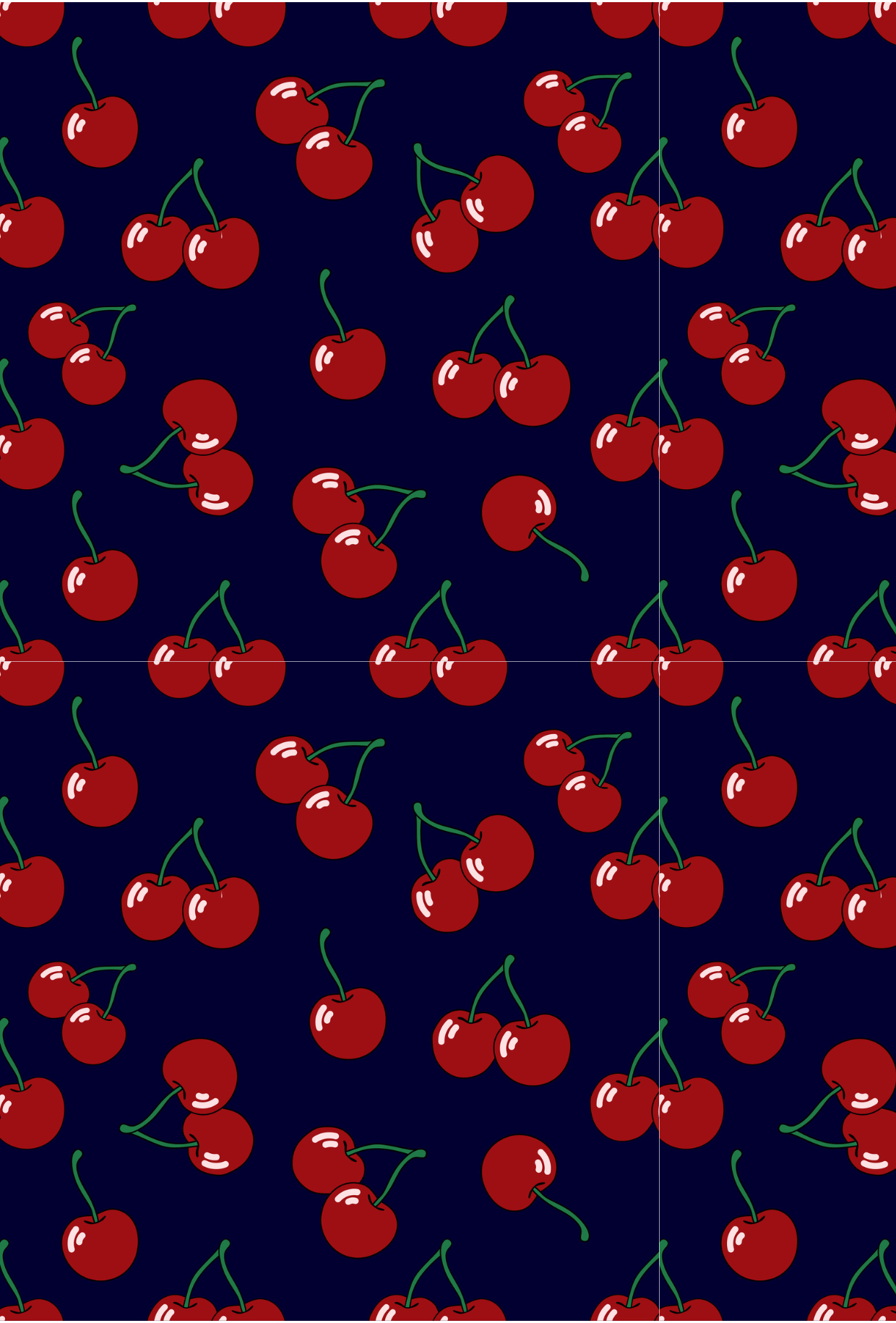 Cherries Black Background - TILLY'S TUBES